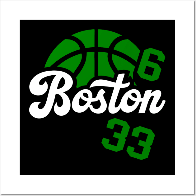 Boston Basketball Wall Art by Throwzack